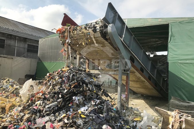 Háztartási hulladék SRF projekt Sanghajban