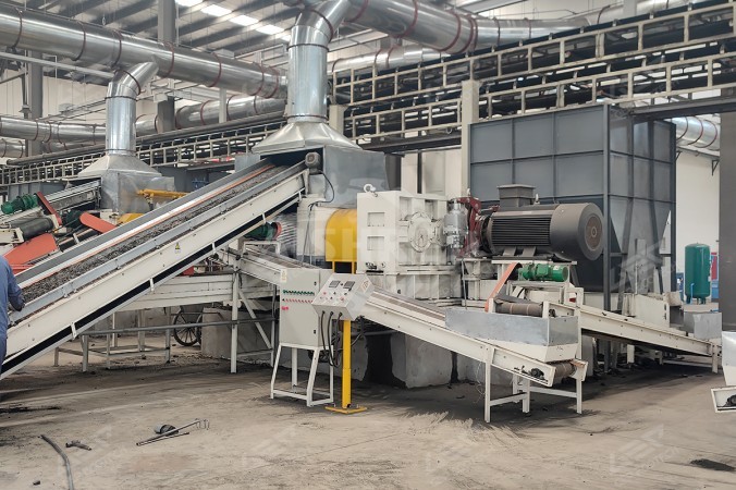 Gumidaráló egység